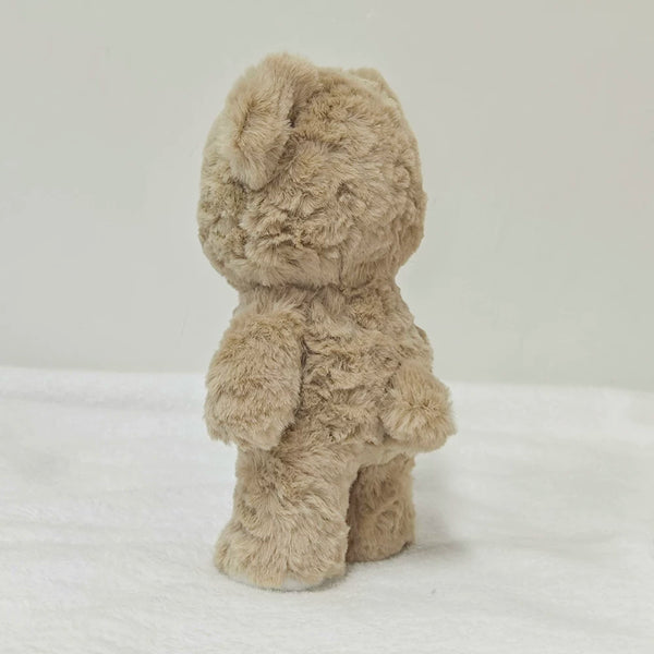 14. Fluffy Brown Teddy Bear with Bib