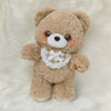 14. Fluffy Brown Teddy Bear with Bib
