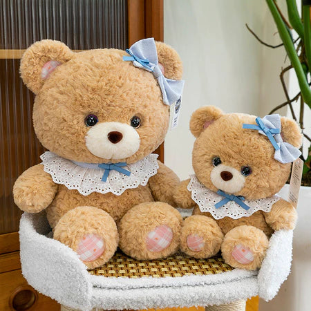 15. Bow Tie Teddy Bear Plush Toy