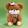 12. Brown Bear Wearing a Checkered Bow