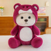 21. Mini Pink Teddy Bear with Hoodie