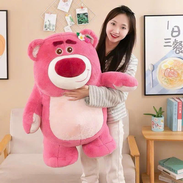 17. Standing Lotso Bear with Strawberry Flower Clip