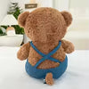 8. Brown Bear Wearing Denim Overalls