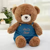 8. Brown Bear Wearing Denim Overalls