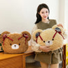 10. Brown Bear's Head Pillow