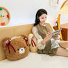 10. Brown Bear's Head Pillow
