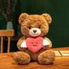 7. luffy Golden Bear Hugging a Red Heart