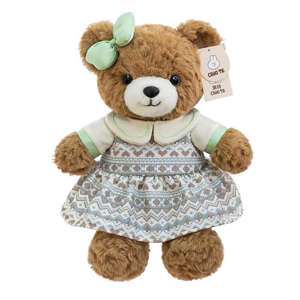 28. Brown Bear Wearing a Girly Dress